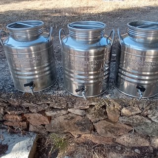 4 Bidones Inox Aceite/Vino