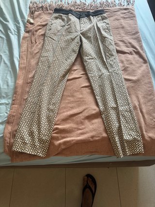 Pantalón Zara Estampado Geométrico Talla XS
