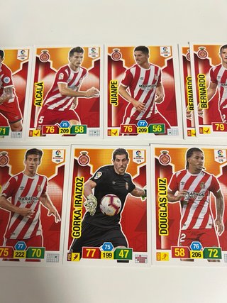 Lote cartas Girona Adrenalyn 18/19