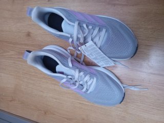 Deportivas Adidas Gris y Rosa