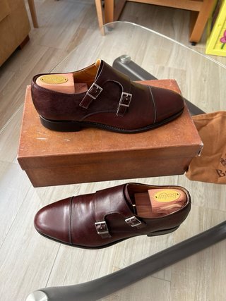 Zapatos Berwick Doble Hebilla Marrón