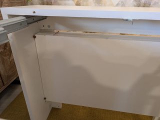 Mesa consola extensible blanca