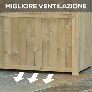 Casetta per attrezzi da giardino in legno di abete e pino con 4 scomparti, armadio esterno per attrezzi da giardino con tetto impermeabile, 87X46.5X160Cm, grigio