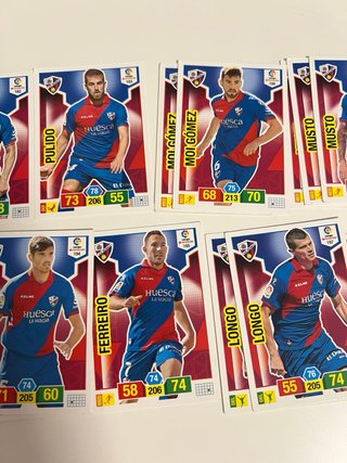 Lote cartas Huesca Adrenalyn 18/19