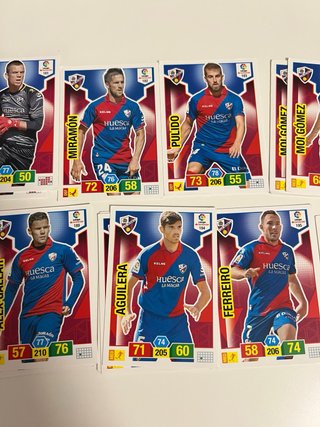 Lote cartas Huesca Adrenalyn 18/19