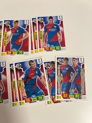 Lote cartas Huesca Adrenalyn 18/19