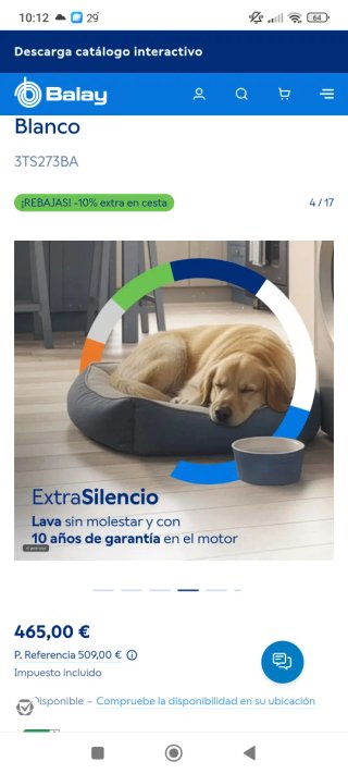 Lavadora Balay Blanco 3TS273BA