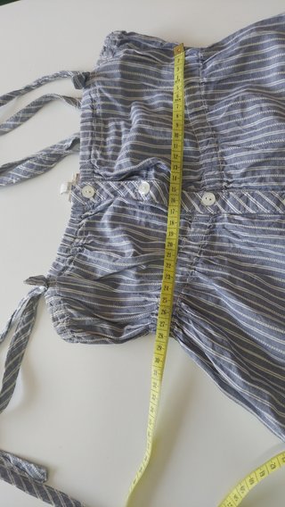 Camisa tirantes azul rayas