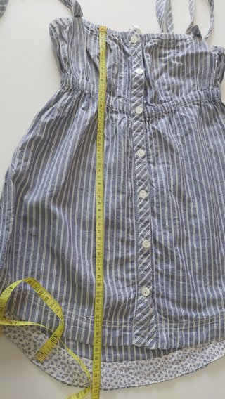 Camisa tirantes azul rayas