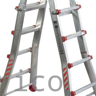 Escalera Telescópica Aluminio 5+5 Pestaña