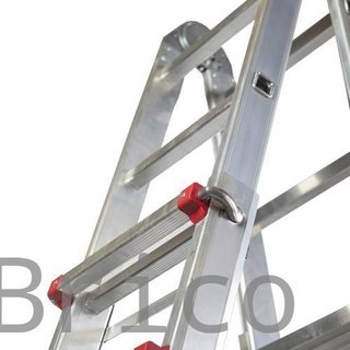 Escalera Telescópica Aluminio 5+5 Pestaña