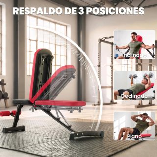 Banco de Pesas Plegable con Bandas