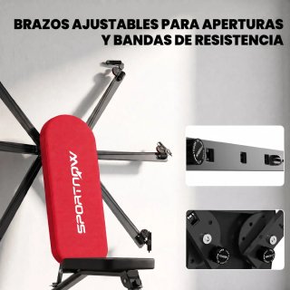 Banco de Pesas Plegable con Bandas