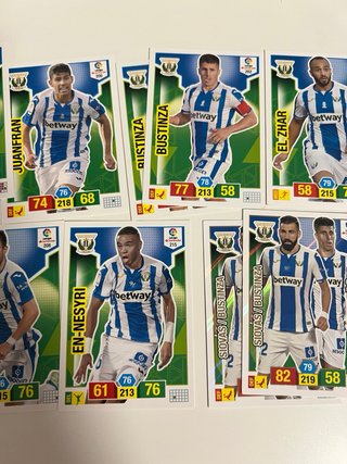 Lote cartas Leganes Adrenalyn 18/19