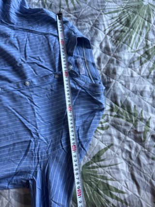 Camisa Bershka Rayas Cuello Mao Larga