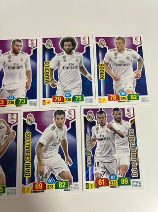 Lote cartas Real Madrid Adrenalyn 18/19