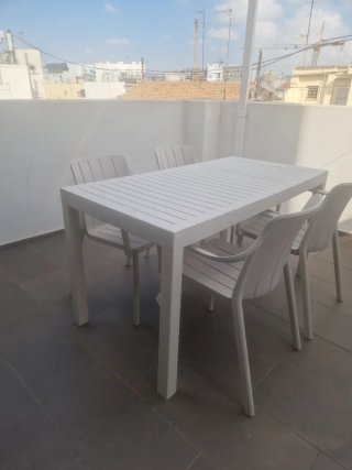 Mesa Terraza Exterior Arkimueble Beige