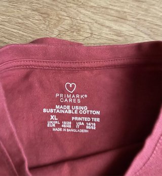 Camiseta Primark Algodón Talla XL Hongo