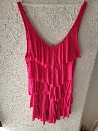 Vestido Veraniego Fuchsia Talla M