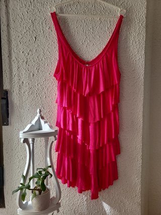 Vestido Veraniego Fuchsia Talla M