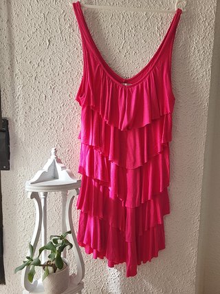 Vestido Veraniego Fuchsia Talla M