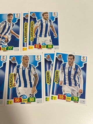 Lote cartas Real Sociedad Adrenalyn 18/19