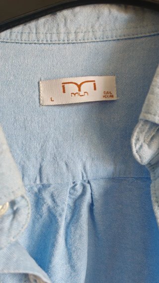 Camisa Milano Azul Celeste Talla L