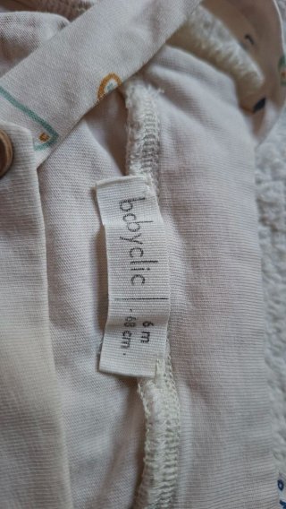 Peto ranita/ pelele corto Babyclic 6 m