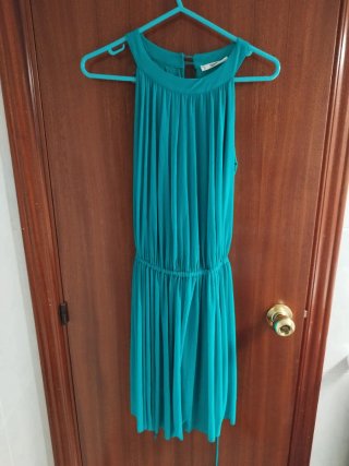 Vestido Mango Verde Talla S