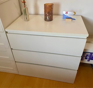 Comò MALM IKEA 3 cassetti bianco