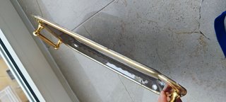 Vassoio vintage cromo/oro