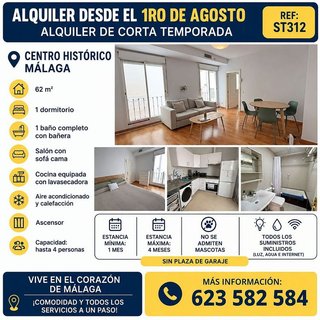 Piso en alquiler en Centro Histórico en Málaga