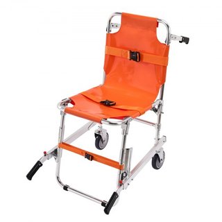 Silla de Escalera EMS, Capacidad de Carga de 159 kg, Silla de Ruedas de Emergencia Plegable de Aluminio para Escalar Escaleras con 2 Ruedas, Silla Elevadora Portátil para Ambulancia, Uso de Evacua...