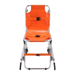 Silla de Escalera EMS, Capacidad de Carga de 159 kg, Silla de Ruedas de Emergencia Plegable de Aluminio para Escalar Escaleras con 2 Ruedas, Silla Elevadora Portátil para Ambulancia, Uso de Evacua...