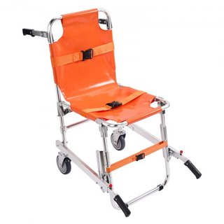 Silla de Escalera EMS, Capacidad de Carga de 159 kg, Silla de Ruedas de Emergencia Plegable de Aluminio para Escalar Escaleras con 2 Ruedas, Silla Elevadora Portátil para Ambulancia, Uso de Evacua...