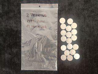 LOTE 573 MONEDAS DE 1 A 50 PESETAS J.CARLOS I