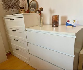 Cómoda Songesand IKEA blanca 4 cajones