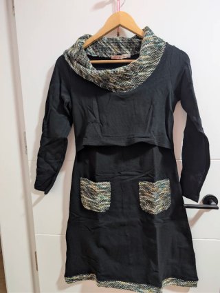 Ropa lactancia y porteo negra