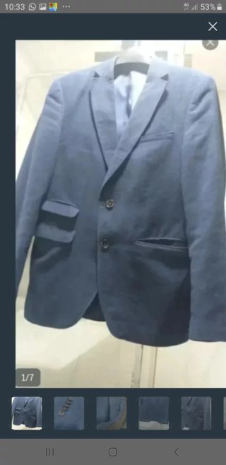 Americana Angelo Litrico azul hombre