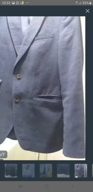 Americana Angelo Litrico azul hombre