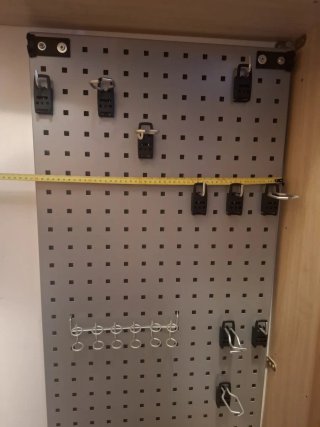 Panel de herramientas y accesorios