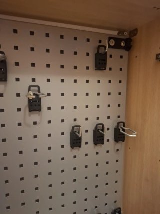 Panel de herramientas y accesorios