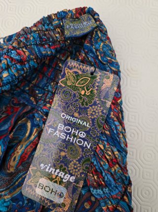 Abito Boho lungo fantasia paisley Taglia Unica