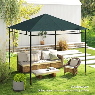 Tetto di Ricambio per Gazebo 3x3 m in Poliestere G