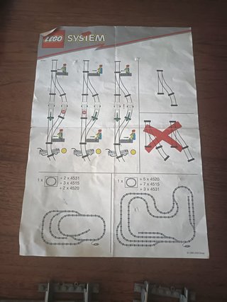 Lego 4531 Vía Manual Switching Track
