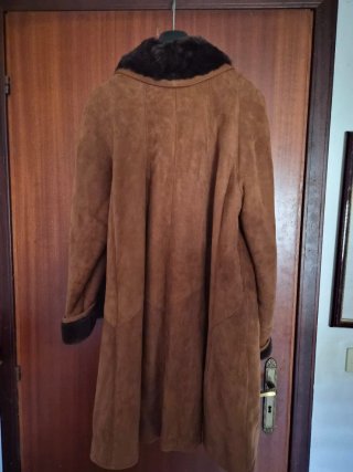 Cappotto pesante montone marrone