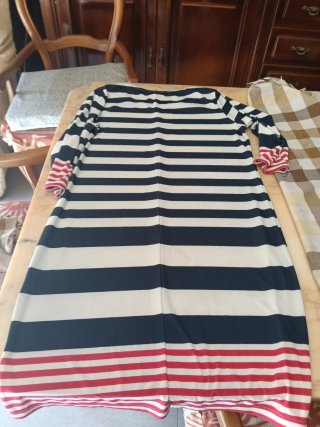 Vestido Stg Nautic Rayas Azul Blanco