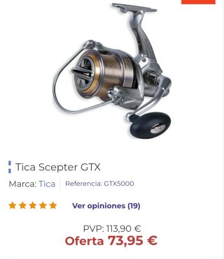Carrete pesca
