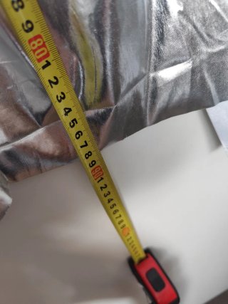 Capa plateada para disfraz