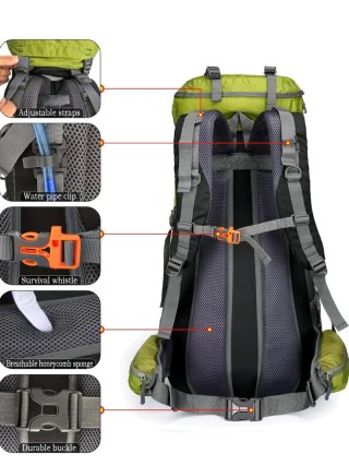 Mochila Trekking Senderismo 70L Dashuien